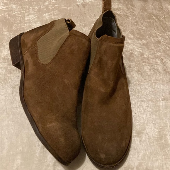 Rockport Works Junction View Suede Steel Toe Chelsea Work Boot RK800 Sz 8.5 - Picture 1 of 6